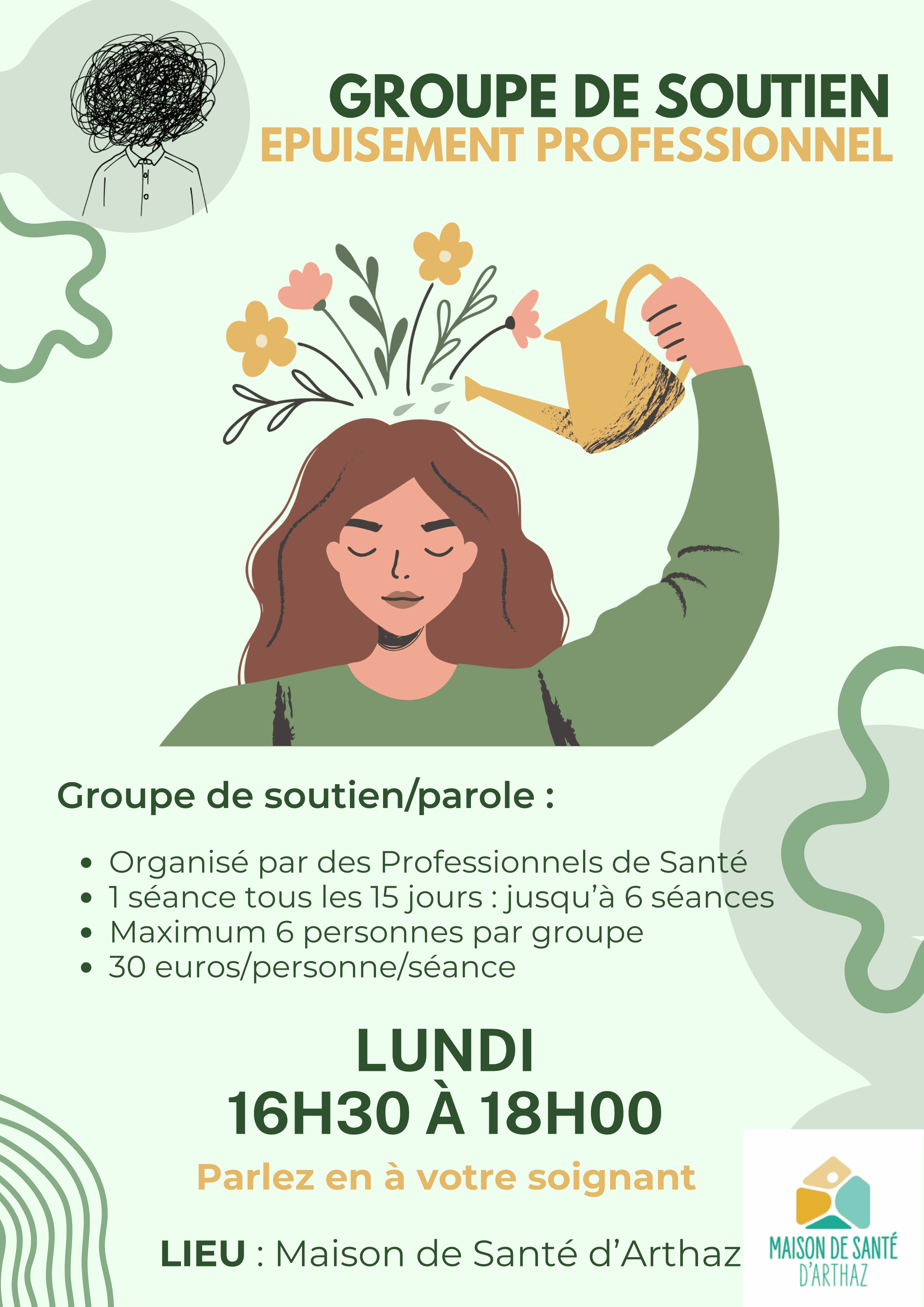 groupe de soutien épuisement professionnel